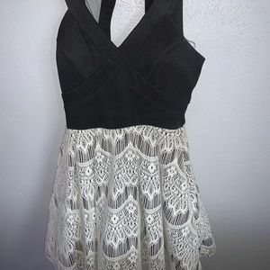 Cute black/white laced dress